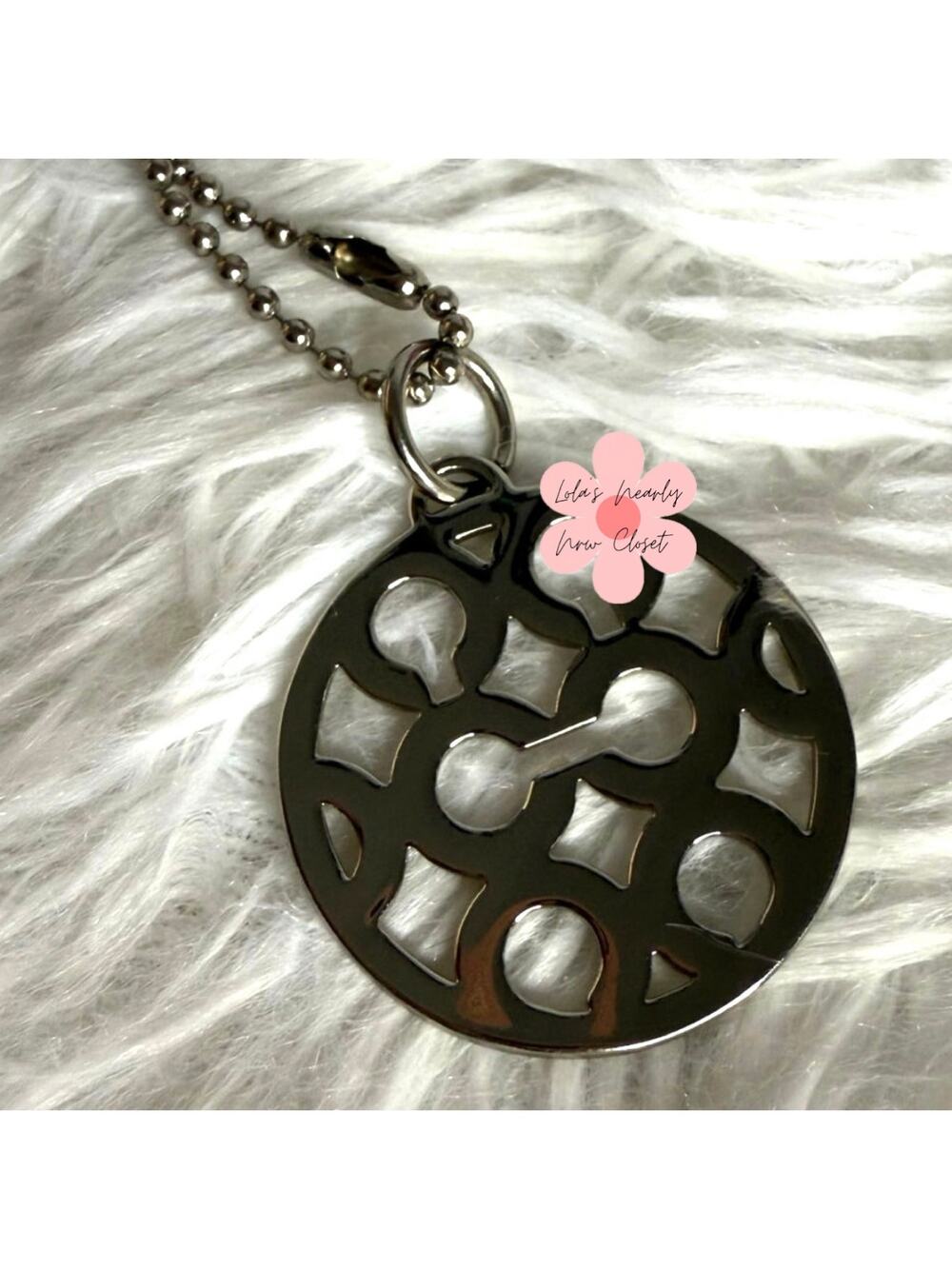1" Coach Metal "C" Signature Fob Bag Charm Hang tag Hangtag